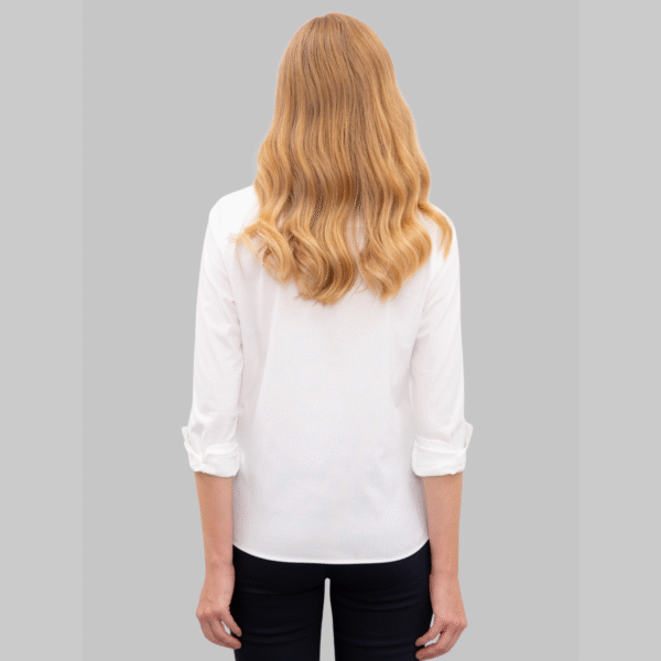 Women's White Long Sleeve Basic Shirt