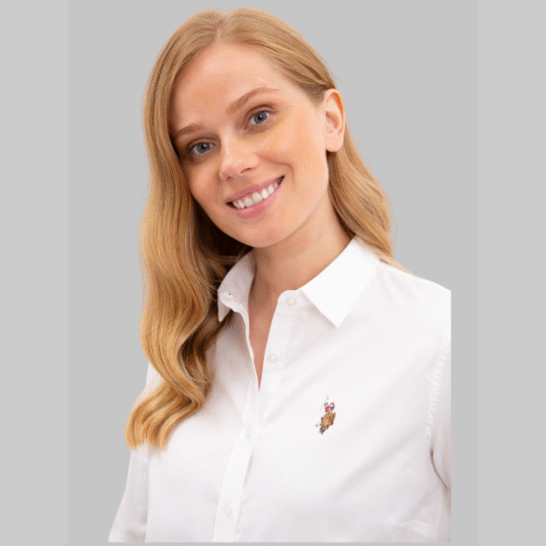 Women's White Long Sleeve Basic Shirt