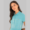 Women's Mint Polo Neck T-Shirt