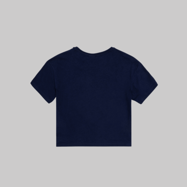 Girl Navy Blue Crew Neck T-Shirt
