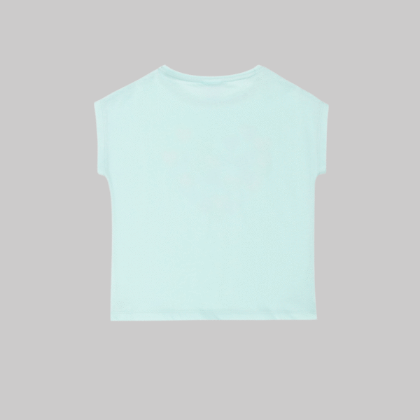Girl's Water Green T-Shirt