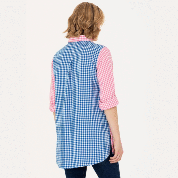 Women's Pink Long Sleeve Tunic Shirt
