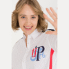 Women's polo White Long Sleeve Shirt