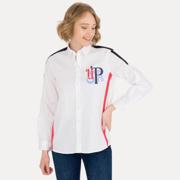Women's White Long Sleeve Shirt