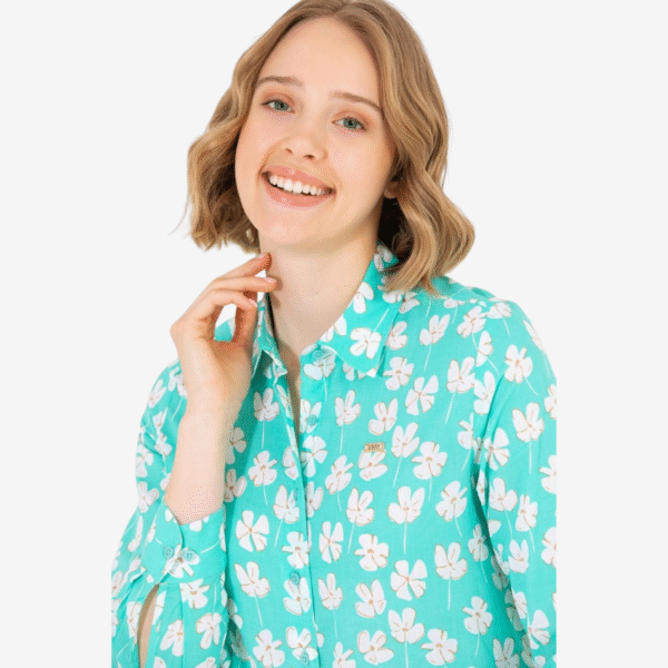 Women's Mint Long Sleeve Shirt