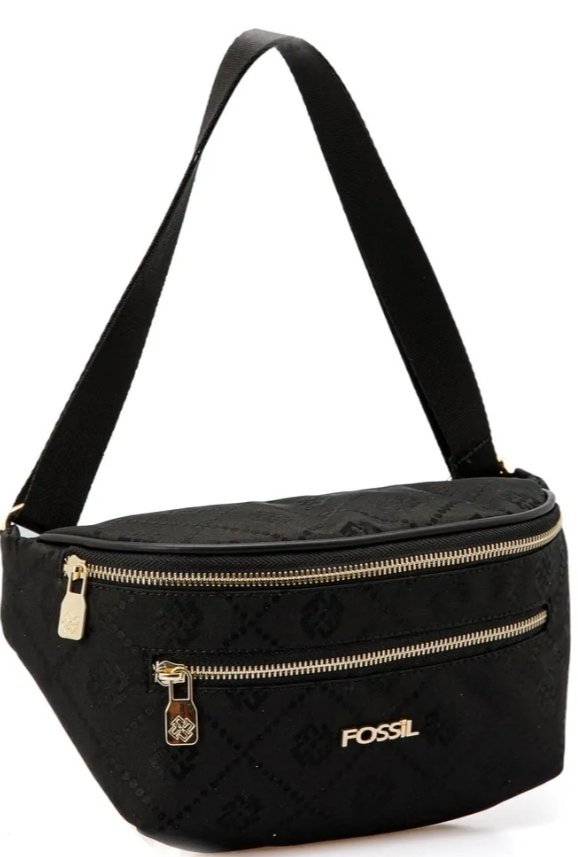 Fossil Black Waist Bag