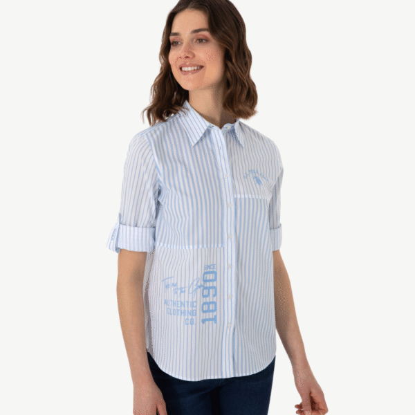 women's long sleeve striped shirt