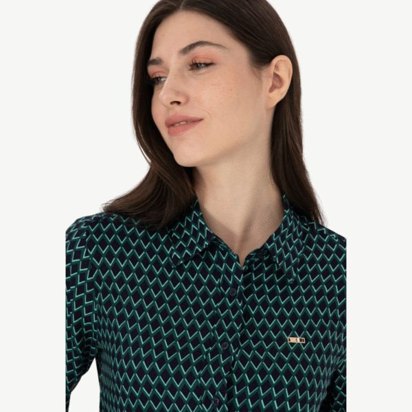 Women's Indigo Long Sleeve Shirt