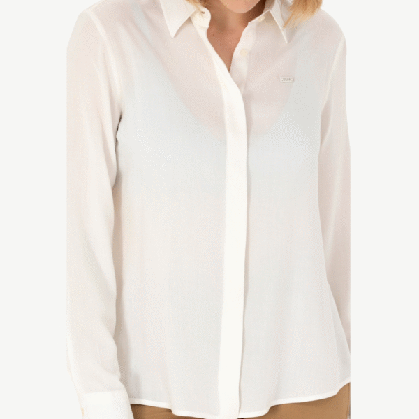 Women's Ecru Long Sleeve Shirt