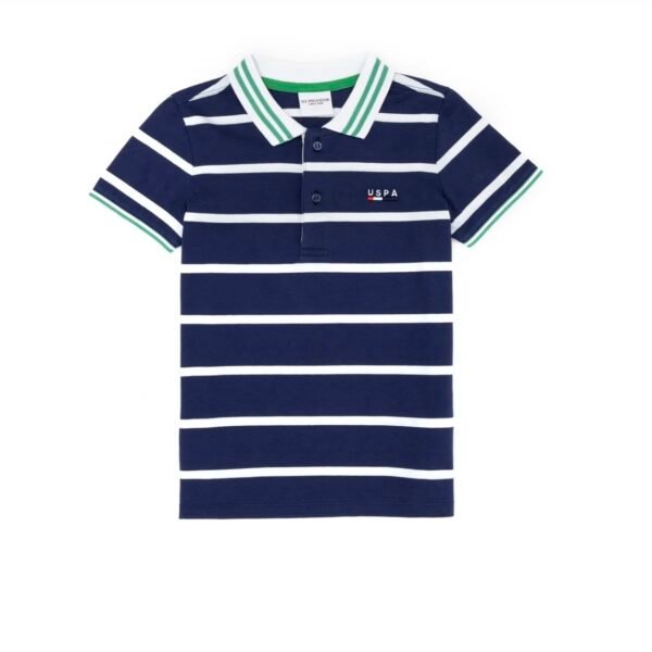 U.S.Polo.Assn Boys Navy Blue Polo Neck T-Shirt