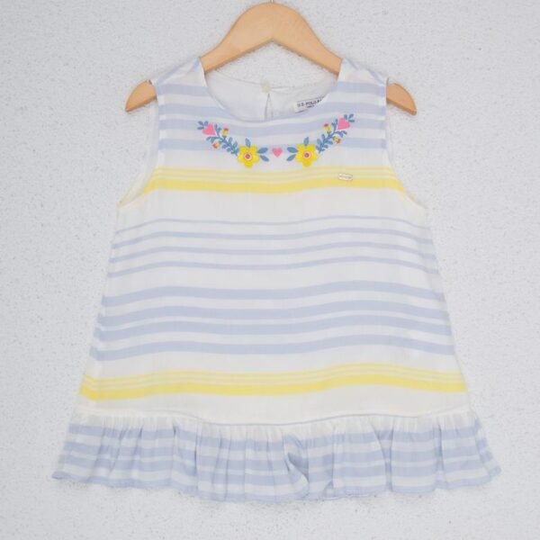 img_2082 Girl's Blue Long Sleeve Shirt