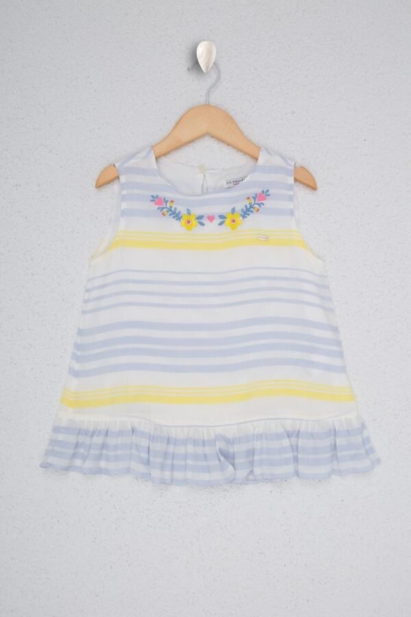 Girl's Blue Long Sleeve Shirt