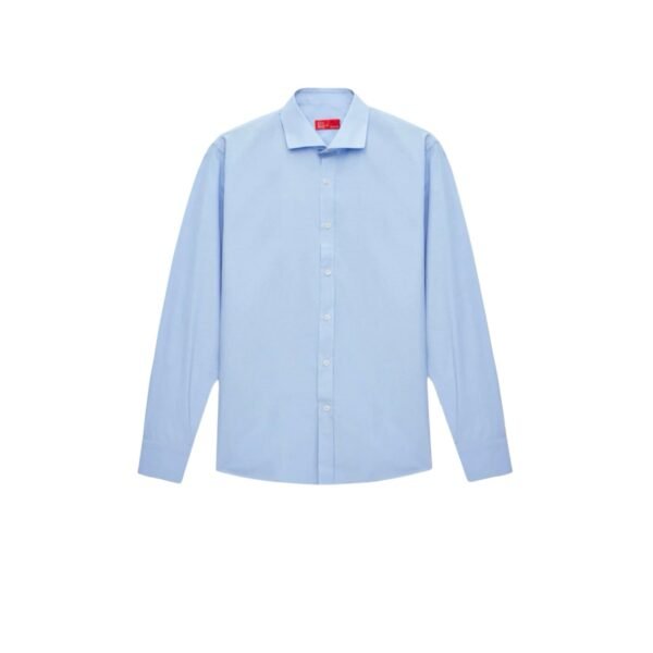 Slim Fit Blue Classic Tie Collar Long Sleeve