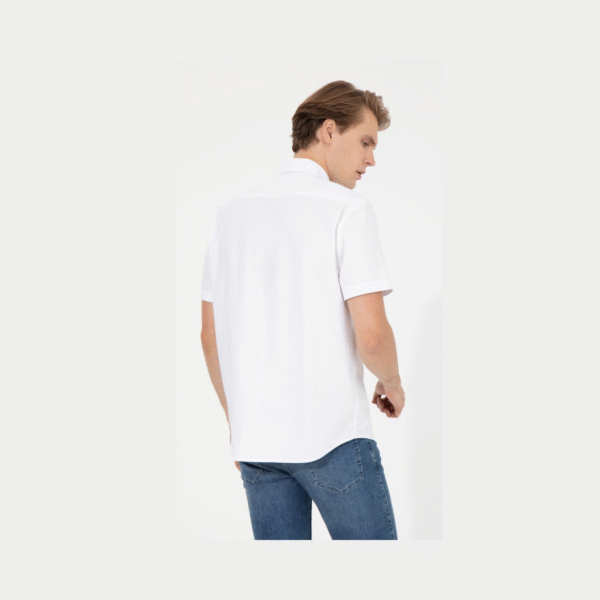 Men's White Short Sleeve Shirt