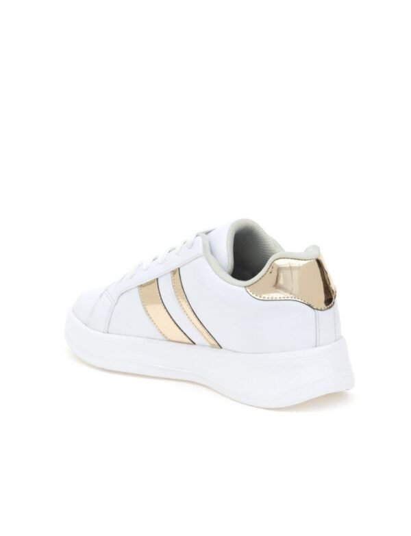U.S. Polo Assn. White & Gold Sneakers