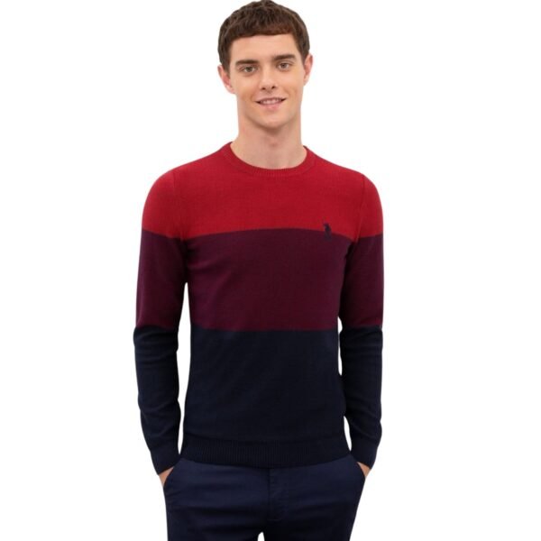 Men's black red sweater