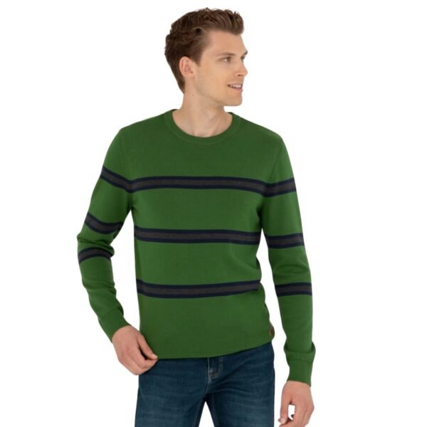 Men's green black pullover