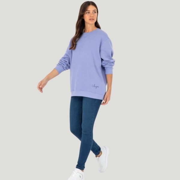 Women's Lilac Crew Neck Sweatshirt