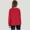 Woman’s Red Basic Crew Neak Sweatshirt