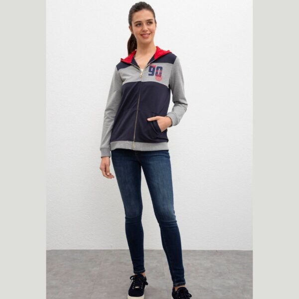 Women's Gray Melange Sweatshirt