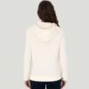 Women's Cream Basic Hooded Sweatshirt