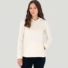 Women's Cream Basic Hooded Sweatshirt