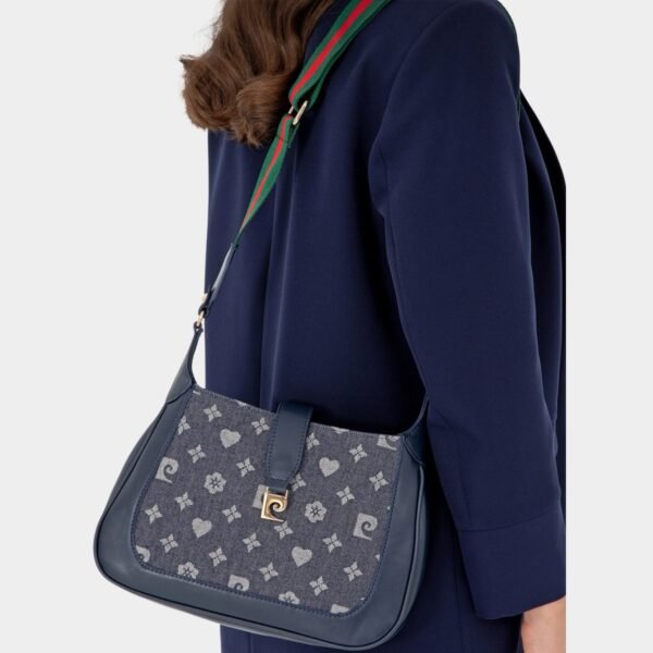 Black Denim Shoulder Bag