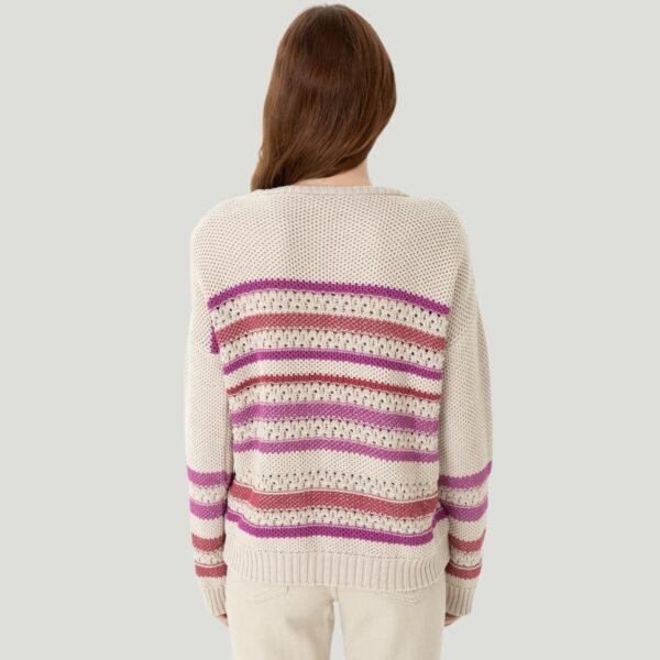 Women's Cream Crew Neck Pullover