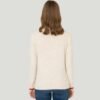 Women's Cream Melange Crew Neck Knitwear Pullover