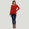 Women's Tile Crew Neck Basic Pullover