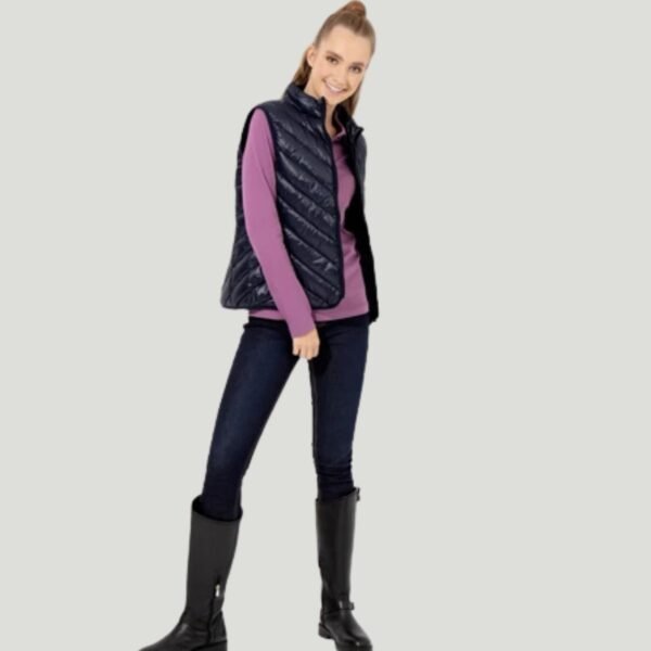 Women's Navy Blue Woven Vest