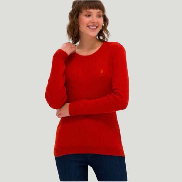 Women's Tile Crew Neck Basic Pullover