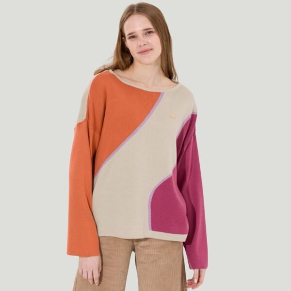 Women's Stone Melange Crew Neck Pullover