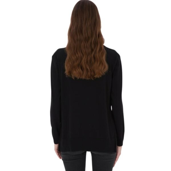 Women's Black V Neck Basic Sweater