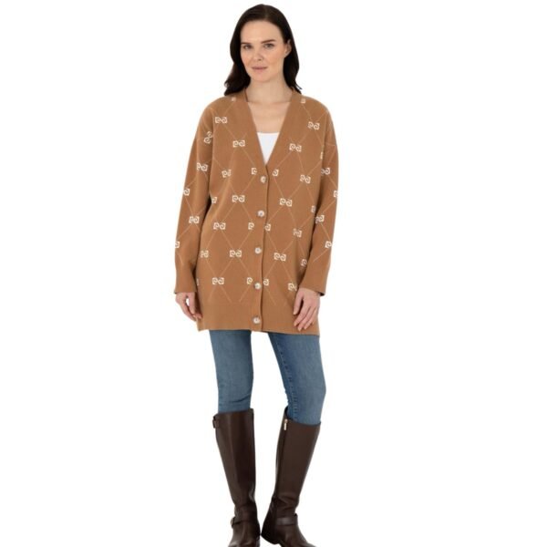 Camel Comfort Fit Knitwear Cardigan