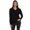 Women's Black V Neck Basic Sweater