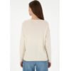 Women's Cream Melange Crew Neck Sweater