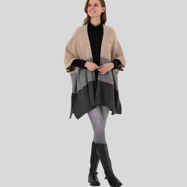 Woman’s Grey Poncho