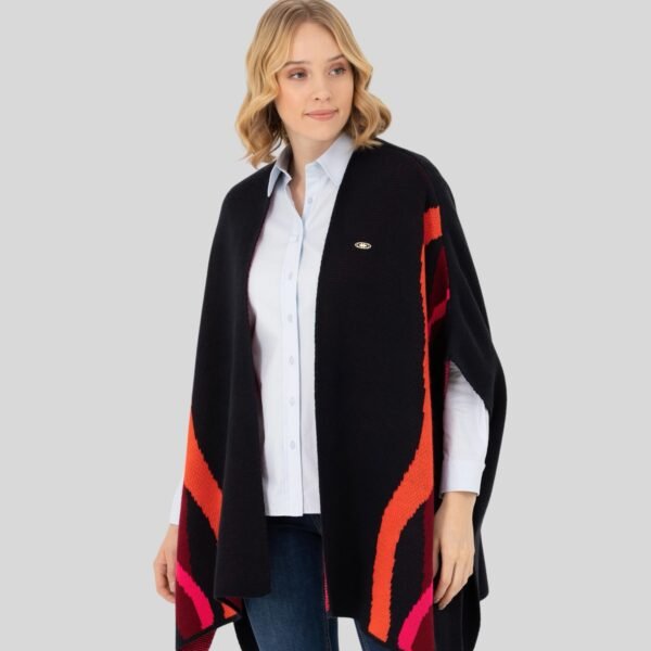 untitled-design-1-125 Women's Navy Blue Knitted Poncho