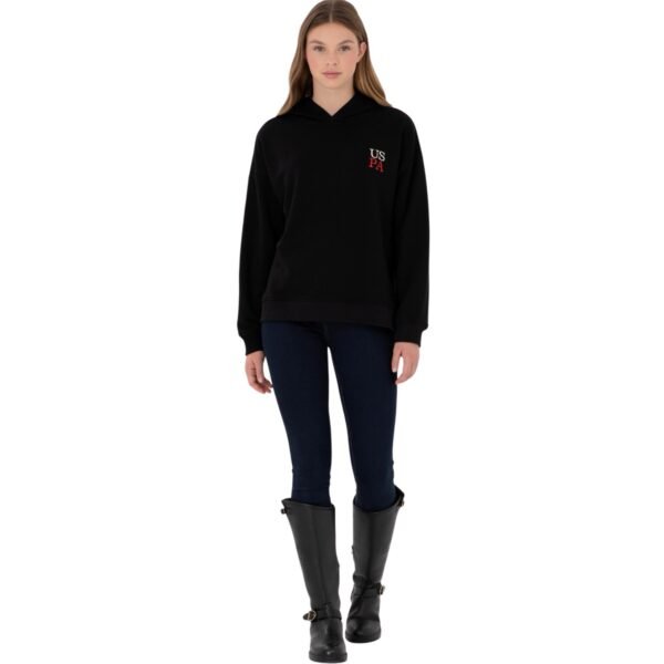 Women's Black Hooded Sweatshirt