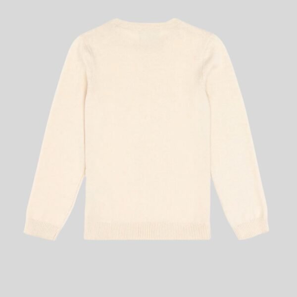 Children Cream Crew Neck Basic