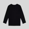 Girls' Black Crew Neck Basic