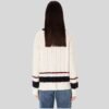 Women's Cream V-Neck Sweater