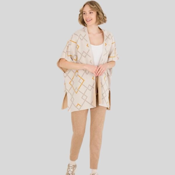 Woman’s Cream Poncho