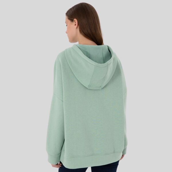 Women's Aqua Green Hooded Sweatshirt