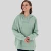Women's Aqua Green Hooded Sweatshirt