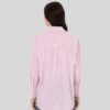 Women's Pink Long-Sleeve Striped Shirt