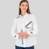 Women's White Long-Sleeve Shirt