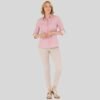 Women's Pink Long-Sleeve Shirt