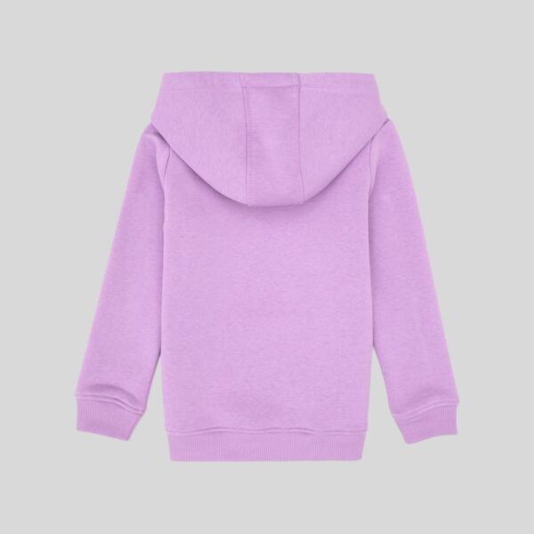 Girls Lilac Hooded Basic Sweatshirt